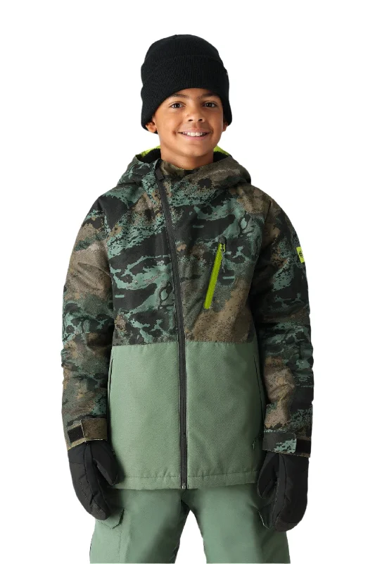 Affordable Fashion Clothing For Women 686 Youth Hydra Insulated Snowboard Jacket Cypress Green Hemisphere Colorblock 2025