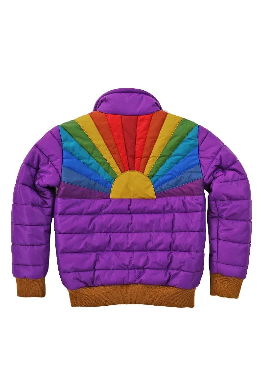 Trendy Clothing, Unbeatable Disco KID'S SUNBURST JACKET - PURPLE MAGIC