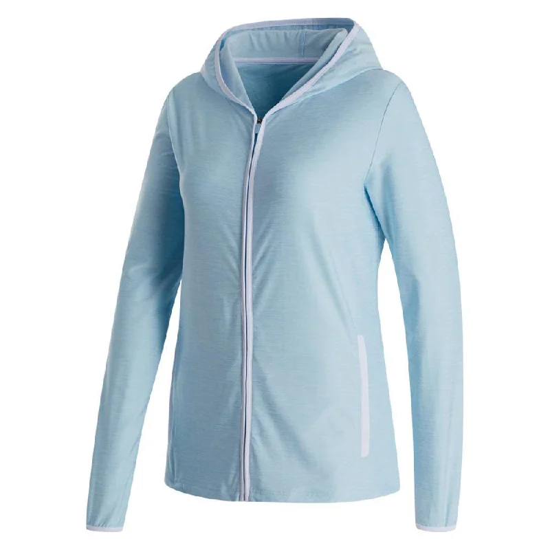 Women's Evening Garments FootJoy Full-Zip Spacedye Hoodie Golf Jacket Blue - FA23 Women