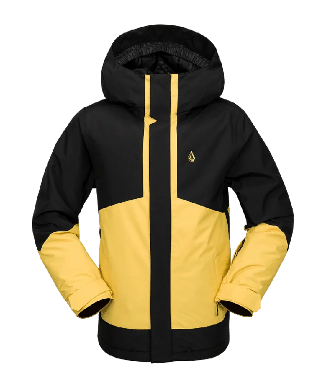 Limited-Time Markdowns On Stylish Wardrobe Essentials VOLCOM Youth Ryder Insulated Snowboard Jacket Dark Yellow