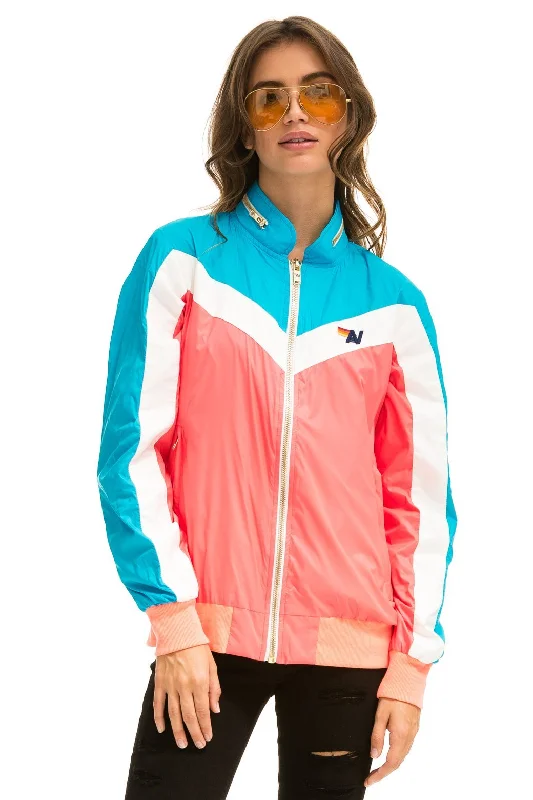 Women's Office Clothing WINDBREAKER JACKET- NEON CORAL