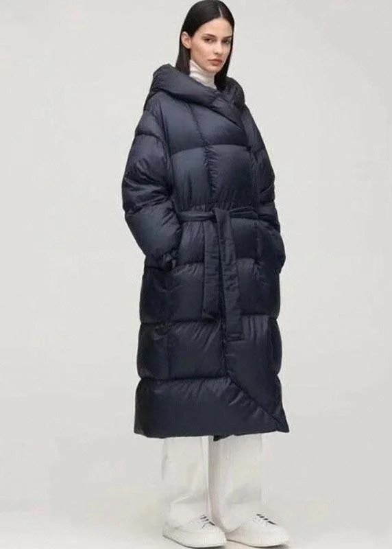 Best-Selling Fashion At Unbeatable Sale Prices Unique Navy hooded Pockets Thick Winter Duck Down Down Coat