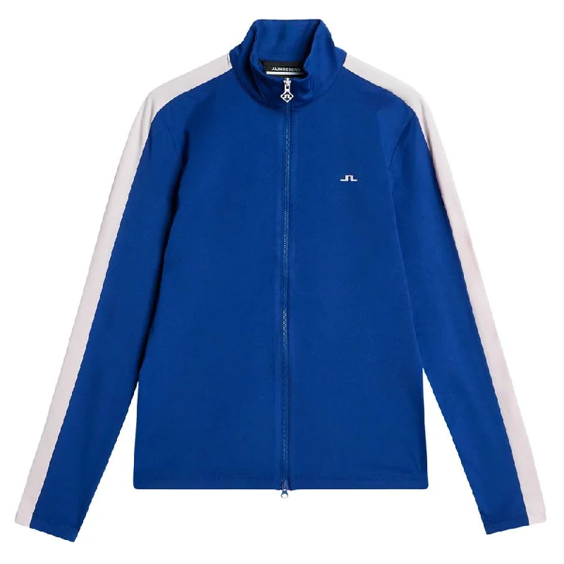 Women's Cozy Outfit For Lounging J.Lindeberg Winona Mid Layer Golf Jacket Sodalite Blue - SP24 Women