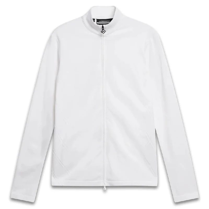 Women's Evening Outfit J.Lindeberg Nancy Seamless Mid Layer Golf Jacket White - SS24 Women