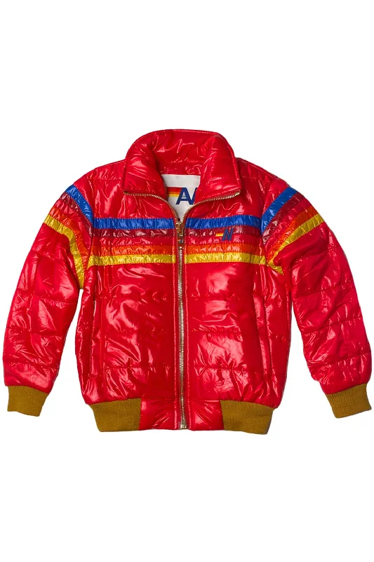 Shop Stylish Fashion At Unbeatable Prices Now 5 STRIPE KIDS TRAVELER JACKET - CHERRY GLOSSY