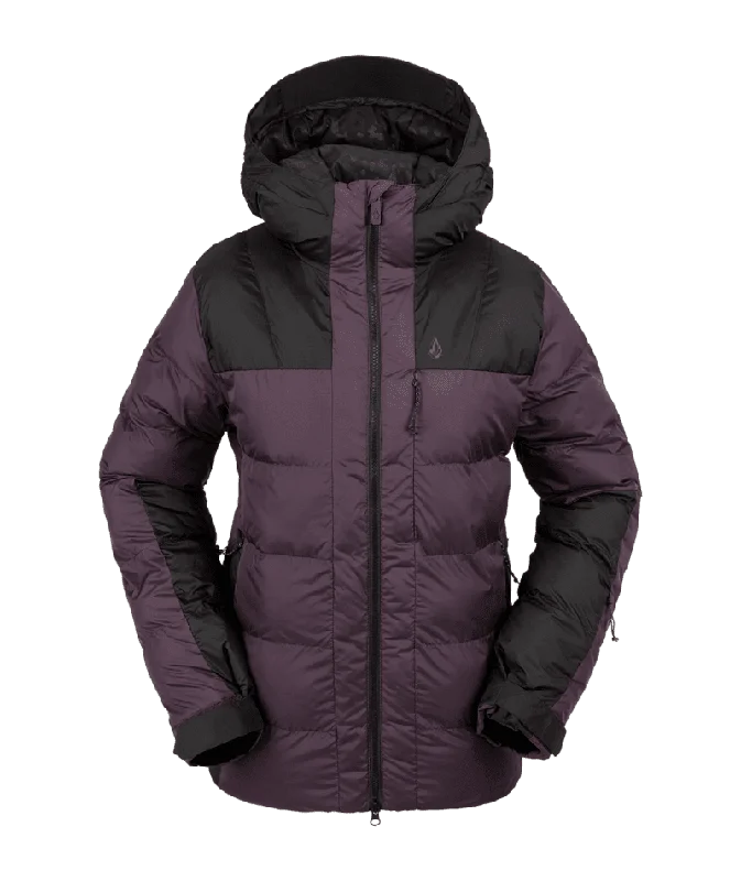 Women's Casual Outfit VOLCOM Women's Puffleup Snowboard Jacket Blackberry 2024