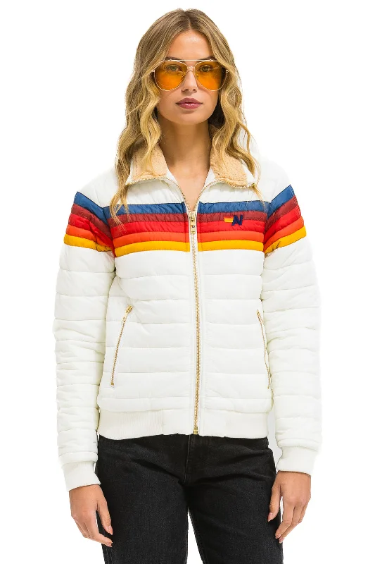 Women's Clothing For Travel 5 STRIPE JACKET - WHITE