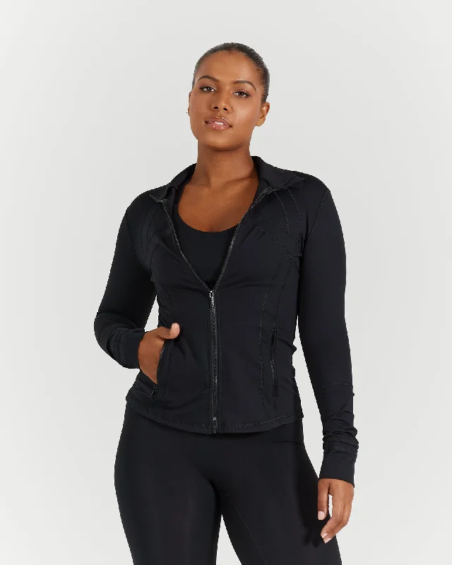 Trendy Outfits At Exclusive Discounts – Don't Miss Out PERFORMA ZIP UP JACKET - BLACK