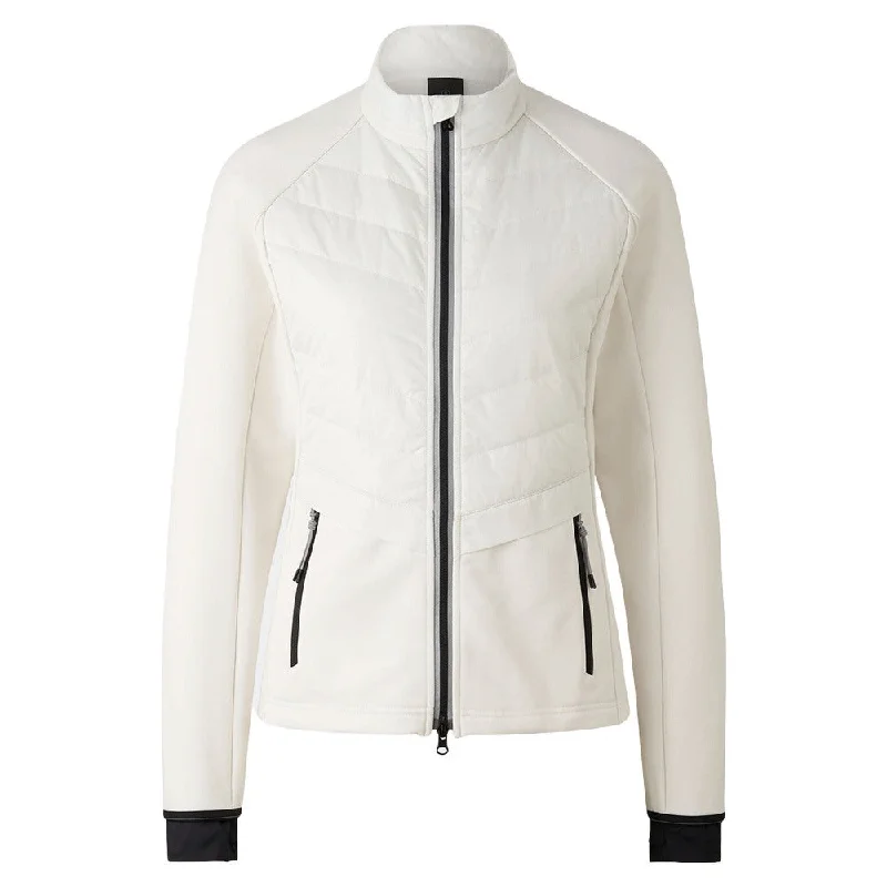 Modern Women's Outfit Bogner Katha Mid Layer Golf Jacket Off White - FW23 Women