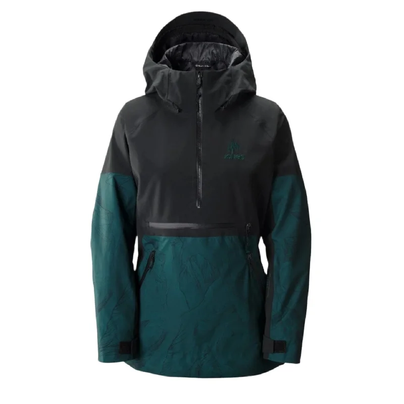 Casual Clothing For Women JONES Women's MTN Surf Recycled Anorak Snowboard Jacket Pacific Teal 2025