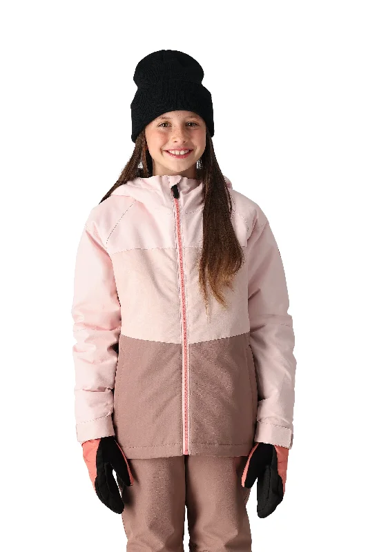 Women's Outfit 686 Girl's Athena Insulated Snowboard Jacket Pink Pearl Colourblock 2025