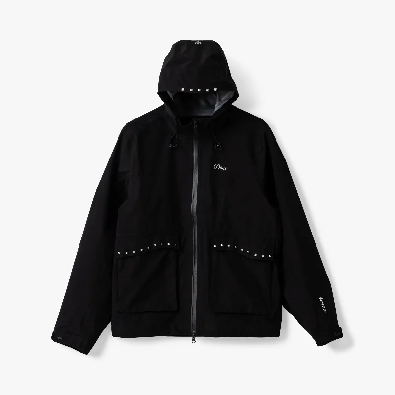 Fashionable Women's Clothing adidas Originals x Dime Studded GORE-TEX Jacket / Black