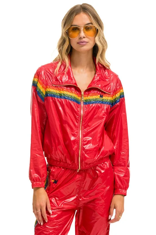 Women's Outerwear Apparel 5 STRIPE - WINDBREAKER CHERRY GLOSSY