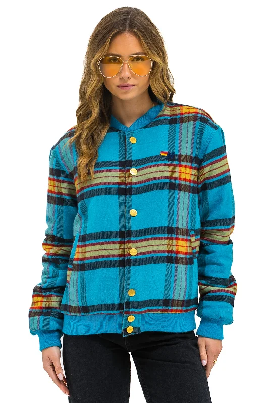 Limited-Time Clothing Sale – Grab Your Favorites Today PLAID UNISEX VARSITY JACKET - JACKSON PLAID