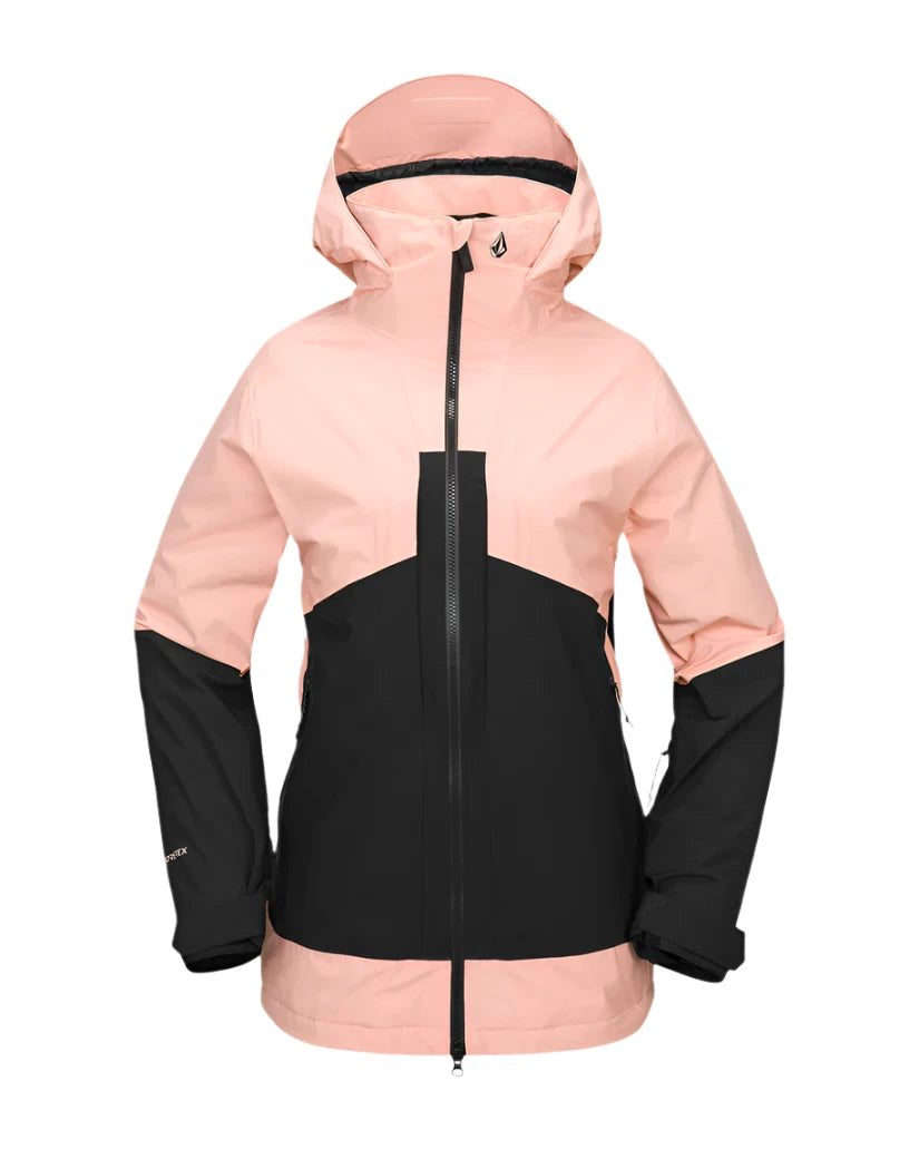 Women's Chic Outfit VOLCOM Women's AT GORE-TEX Stretch Snowboard Jacket Coral Haze 2025