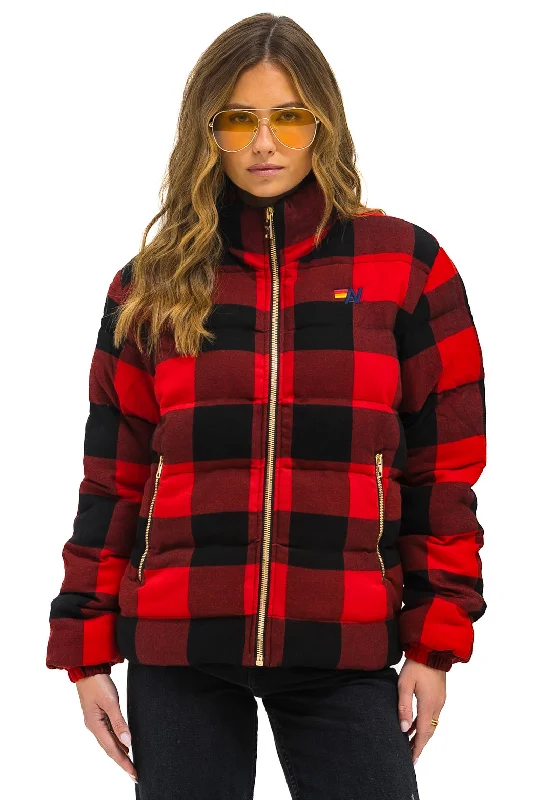 Women's Clothing For Outdoor Activities UNISEX PLAID TRAVELER JACKET - BUFFALO PLAID