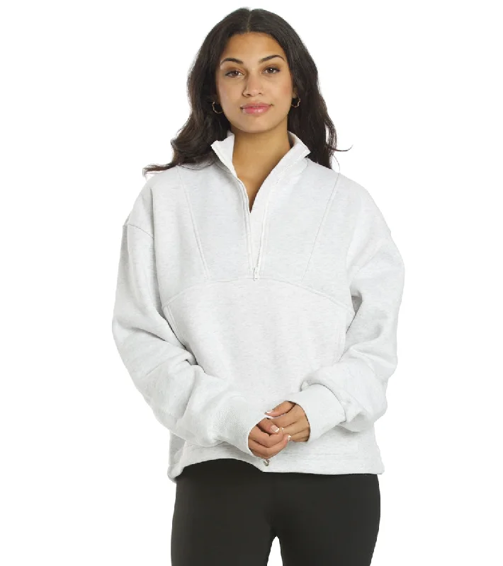 Women's Trendy Outfit All Fenix Coco Zip Sweater White Marle