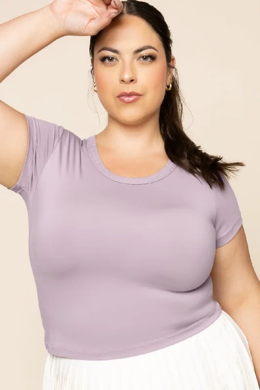 Affordable Women's Clothes Call Me Baby Reversible Tee - Dusty Mauve