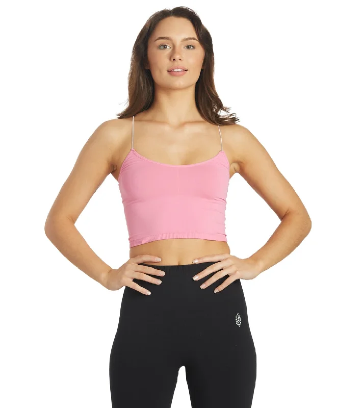 Women's Clothing For Holiday Travel Free People Seamless Skinny Strap Crop Top Aurora