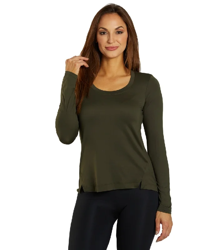 Women's Holiday Clothing Marika Ella Long Sleeve Top Rosin Green