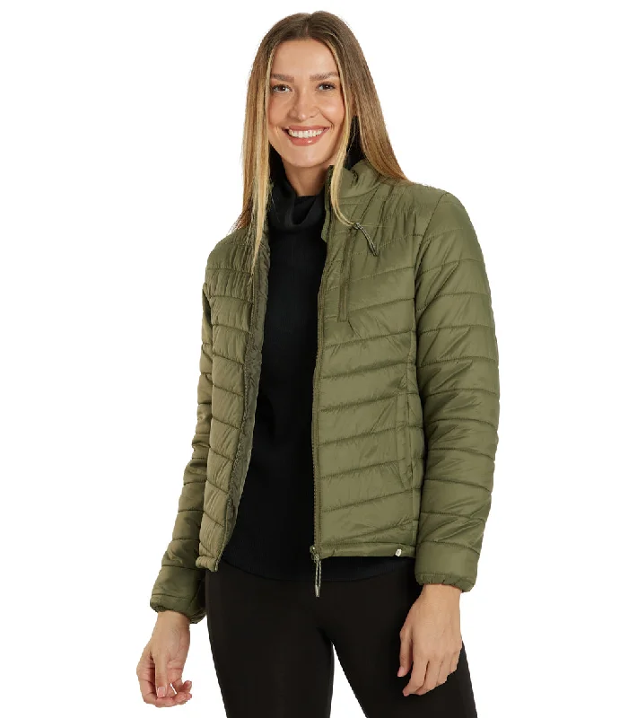 Women's Casual Apparel Marika Long Sleeve Puffer Jacket Dusty Olive