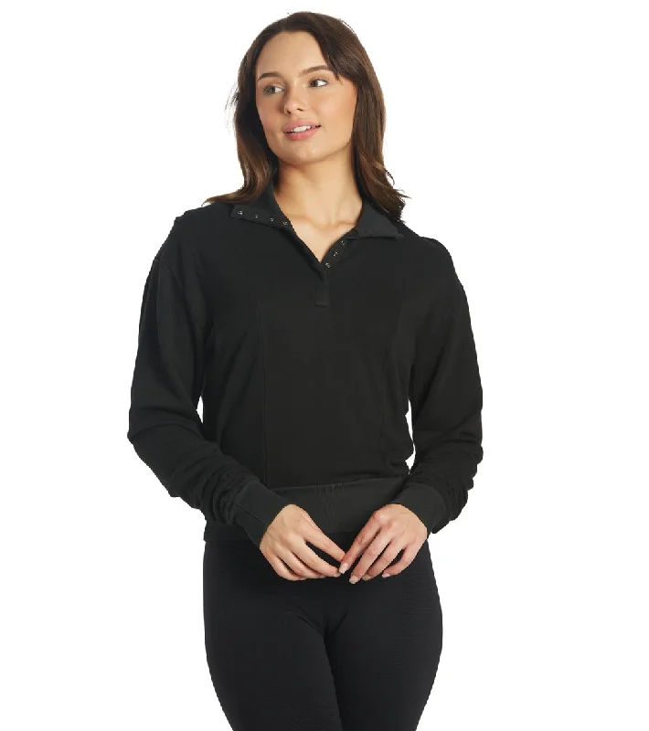 Women's Occasion Wear Apparel NUX Terry Pull-Over Black