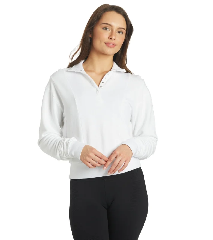 Stylish Clothes For Women NUX Terry Pull-Over White