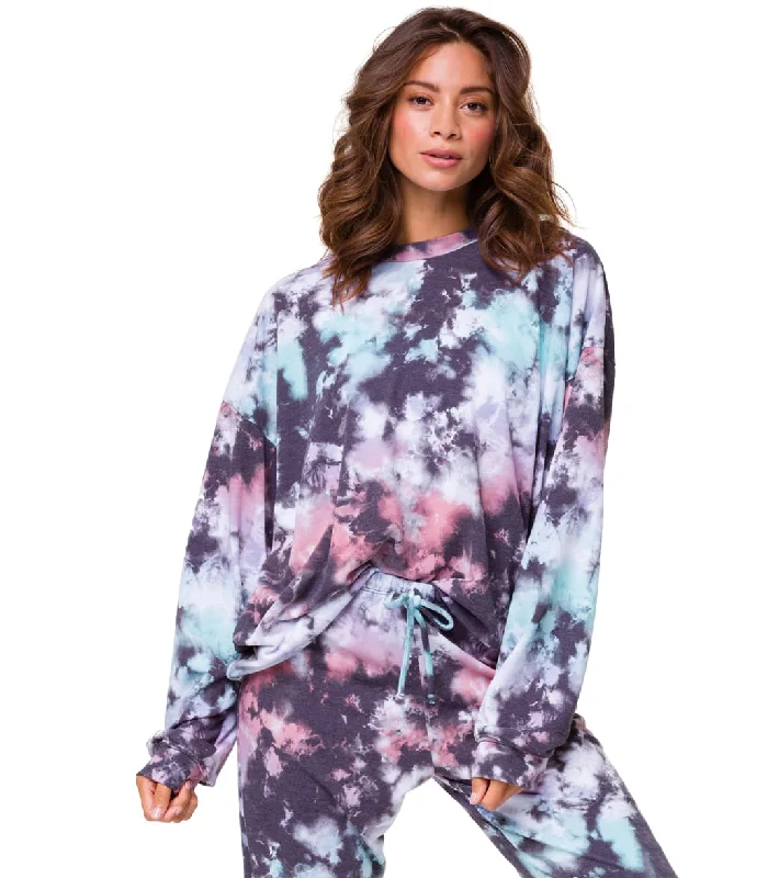 Women's Active Clothing Onzie Boyfriend Sweatshirt True Romance Tie Dye