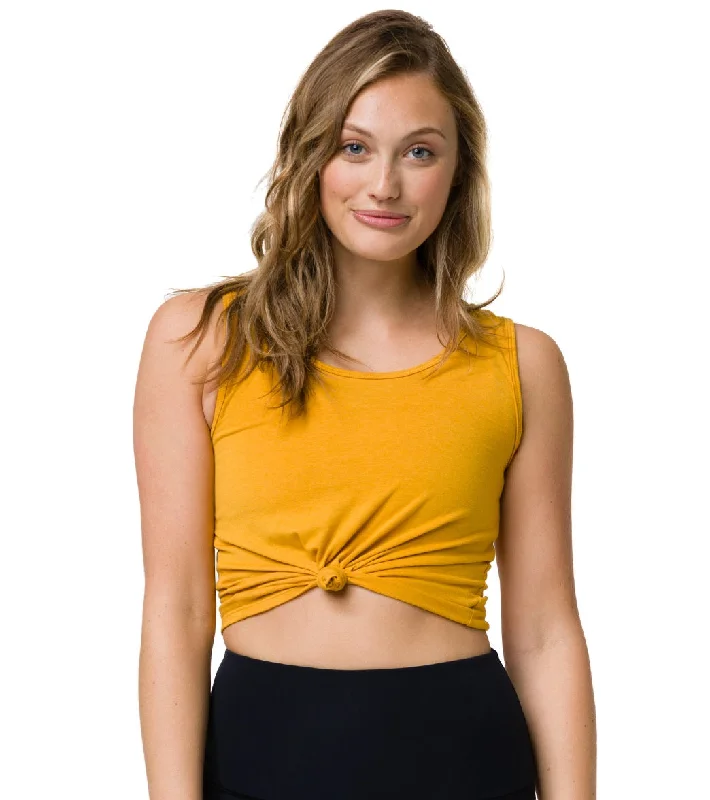 Luxury Women's Clothing Onzie Knot Yoga Crop Top Medallion