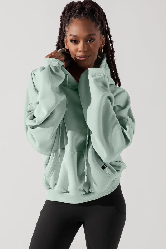 Affordable Women's Apparel Pullover Cloud Hoodie-Mint