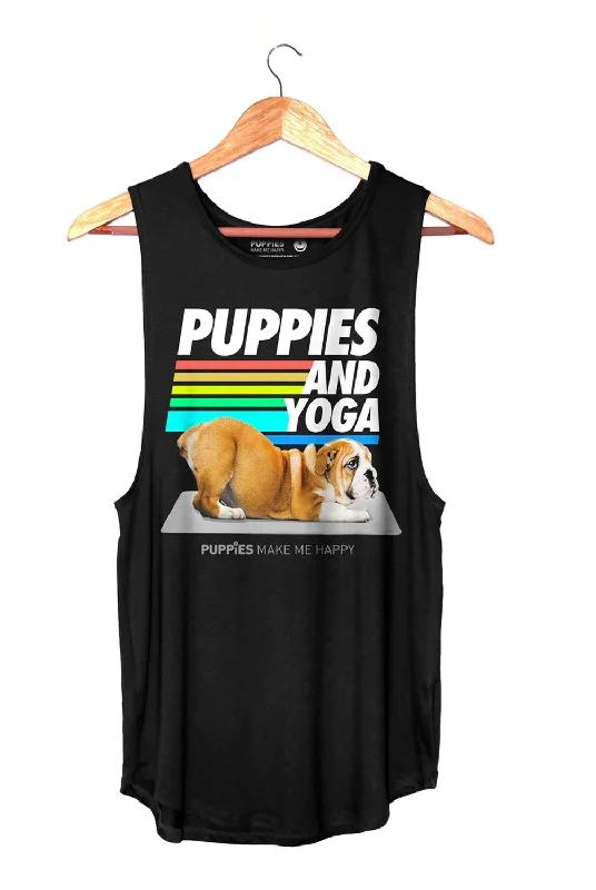 Women's Evening Garments PUPPIES Puppies & Yoga  Classic Sleeveless Tee