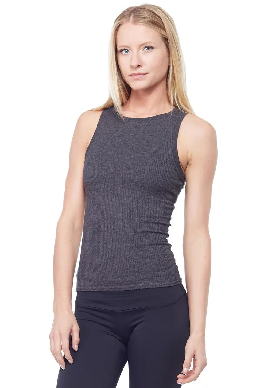 Women's Active Clothing Sandra McCray Ribbed High Neck Tank